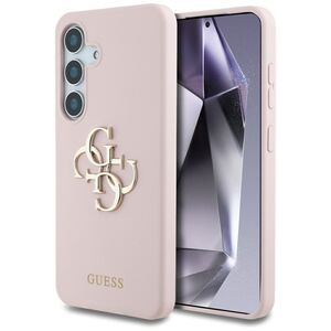 Husa premium pentru  Samsung Galaxy S25 Guess Elegance Series - Roz neon