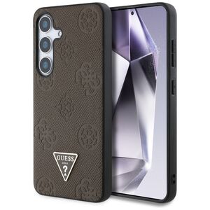 Husa premium pentru  Samsung Galaxy S25 compatibila MagSafe Guess Luxury Series - Maro inchis