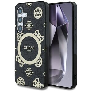 Husa premium pentru  Samsung Galaxy S25 compatibila MagSafe Guess Luxury Series - Negru denim
