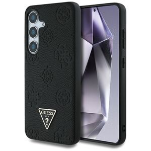 Husa premium pentru  Samsung Galaxy S25 compatibila MagSafe Guess Luxury Series - Negru