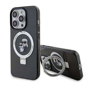 Husa premium pentru  iPhone 14 Pro  Karl Lagerfeld compatibila Magsafe - Negru denim