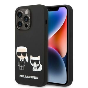 Husa premium pentru  iPhone 14 Pro  Karl Lagerfeld compatibila Magsafe - Negru