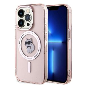 Husa premium pentru  iPhone 14 Pro  Karl Lagerfeld compatibila Magsafe - Roz