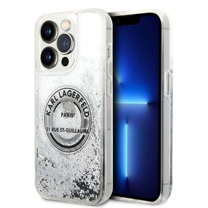 Husa premium pentru  iPhone 14 Pro  Karl Lagerfeld superior quality - Gri deschis