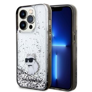 Husa premium pentru  iPhone 14 Pro  Karl Lagerfeld superior quality - Gri