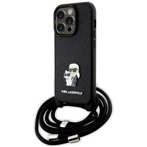 Husa premium pentru  iPhone 14 Pro  Karl Lagerfeld superior quality - Negru electric