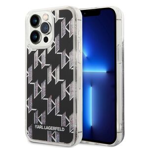 Husa premium pentru  iPhone 14 Pro Max Karl Lagerfeld superior quality - Negru gri