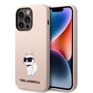 Husa premium pentru iPhone 14 Pro Karl Lagerfeld superior quality - roz neon