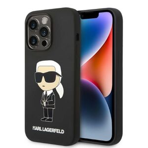 Husa premium pentru iPhone 14 Pro Karl Lagerfeld superior quality - negru denim