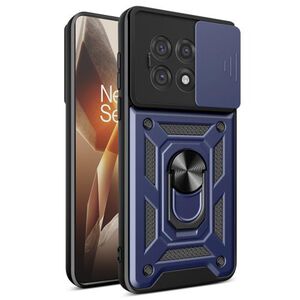 Husa pentru  OnePlus 13R Ring Armor Kickstand Tough Rugged Cover cu protectie camera, Albastru