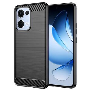 Husa pentru Oppo Reno 13 Carbon Liquid Silicone, Negru denim