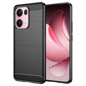 Husa pentru Oppo Reno 13 Pro Carbon Liquid Silicone, Negru denim
