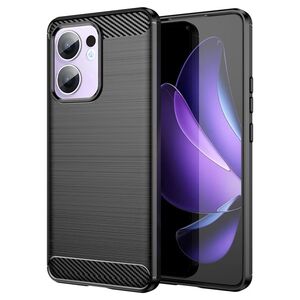 Husa pentru Oppo Reno 13F, 13FS 4G, 5G Carbon Liquid Silicone, Negru