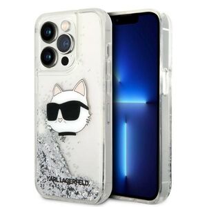Husa premium pentru  iPhone 14 Pro  Karl Lagerfeld superior quality - Alb arctic