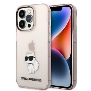 Husa premium pentru  iPhone 14 Pro  Karl Lagerfeld superior quality - Roz pal