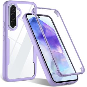 Pachet 360: Husa cu folie integrata pentru Samsung Galaxy A56 Cover 360 fata / spate - mov