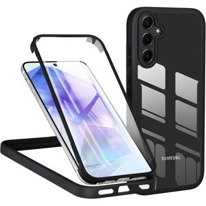 Pachet 360: Husa cu folie integrata pentru Samsung Galaxy A56 Cover 360 fata / spate - negru