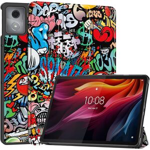 Husa pentru  Lenovo Tab K11 Plus 11.45 inch tip stand functie sleep/wake-up, protectie 360 - Graffiti