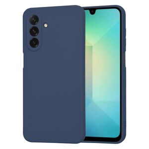 Husa pentru  Samsung Galaxy A26 Liquid Silicone, subțire, captusita cu microfibra, anti amprentă, protectie cameră foto, Albastru
