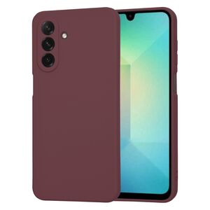Husa pentru  Samsung Galaxy A26 Liquid Silicone, subțire, captusita cu microfibra, anti amprentă, protectie cameră foto, Bordeaux