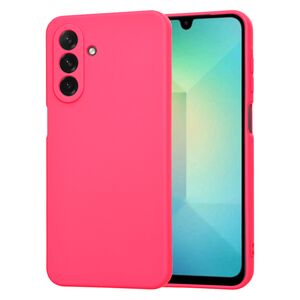 Husa pentru  Samsung Galaxy A26 Liquid Silicone, subțire, captusita cu microfibra, anti amprentă, protectie cameră foto, Fucsia