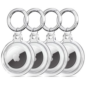 [Pachet 4x] Husa Apple AirTag Techsuit CT15 tip breloc chei, transparent