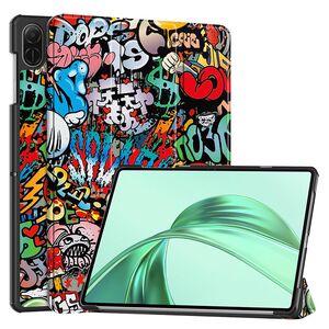 Husa pentru Honor Pad X8a tip stand functie sleep/wake-up, protectie 360 - Graffiti