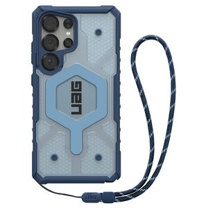 Husa Samsung Galaxy S25 Ultra UAG Pathfinder Clear MagSafe, Blues Lanyard