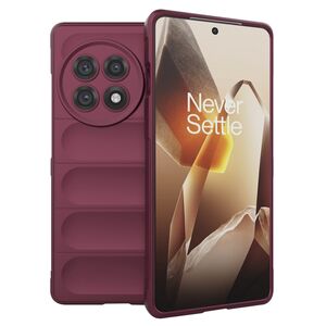 Husa pentru  OnePlus 13R Liquid Silicone, Microfibre Lining, Non-Slip Airbag Design, Bordeaux