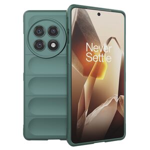 Husa pentru  OnePlus 13R Liquid Silicone, Microfibre Lining, Non-Slip Airbag Design, Verde