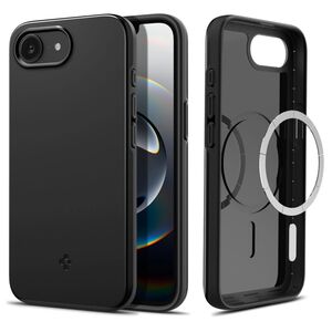 Husa pentru  iPhone 16e Spigen - Thin Fit MagSafe - Negru denim