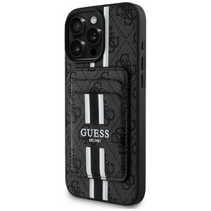 Husa premium pentru  iPhone 16 Pro Max compatibila MagSafe Guess Luxury Series - Negru royal