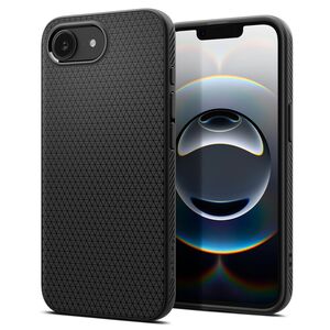 Husa premium pentru  iPhone 16e Spigen - Liquid Air - Negru