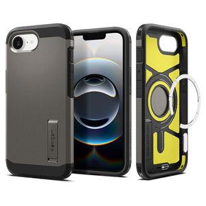 Husa premium pentru  iPhone 16e Spigen - Tough Armor MagSafe - Gunmetal