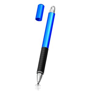 Stylus Pen Universal 2 in 1 – Precizie și Confort pentru Desen și Scris, pentru telefoane si tablete, compatibil Android si iOS - albastru inchis