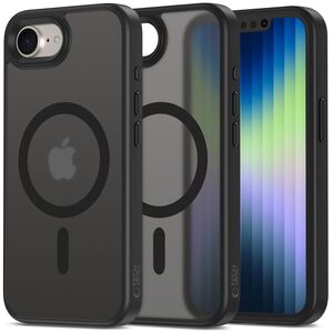 Husa pentru iPhone 16e cu MagSafe, Ghost Series, frosted - negru