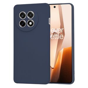 Husa pentru  OnePlus 13R Liquid Silicone, subțire, captusita cu microfibra, anti amprentă, protectie cameră foto, Albastru