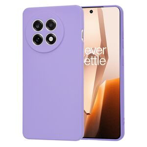 Husa pentru  OnePlus 13R Liquid Silicone, subțire, captusita cu microfibra, anti amprentă, protectie cameră foto, Lavanda