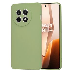 Husa pentru  OnePlus 13R Liquid Silicone, subțire, captusita cu microfibra, anti amprentă, protectie cameră foto, Verde menta