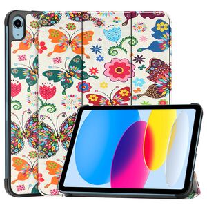 Husa pentru iPad 11 2025 tip stand functie sleep/wake-up, protectie 360 - fluturi