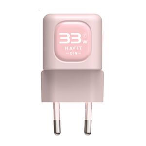 Incarcator priza USB Type-C 33W GaN Havit UC230 EU, roz