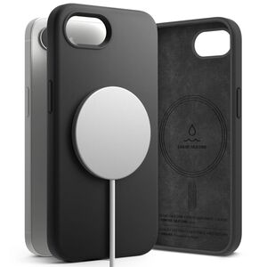 Husa pentru iPhone 16e RINGKE SILICONE MAGNETIC MAGSAFE - negru
