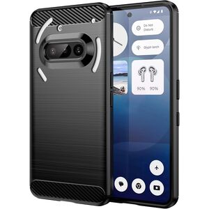 Husa pentru Nothing Phone (3a) Liquid Carbon Silicone - negru