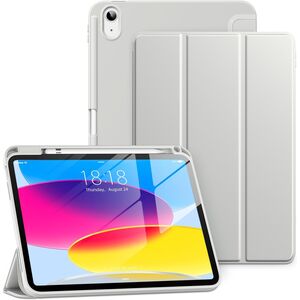 Husa pentru iPad 11 2025 11 inch Soft Shell cu functie wake-up/sleep si compartiment pentru Apple Pen, tip stand, protectie 360, space grey