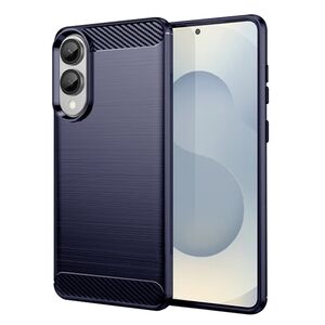Husa pentru Samsung Galaxy S25 Edge Carbon Liquid Silicone, Albastru