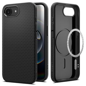 Husa premium pentru  iPhone 16e Spigen - Liquid Air Magsafe - Negru