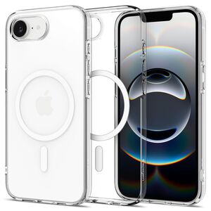 Husa premium pentru  iPhone 16e Spigen - Liquid Crystal Magsafe - Transparent