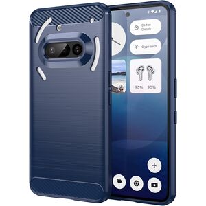 Husa pentru Nothing Phone (3a) Liquid Carbon Silicone - albastru