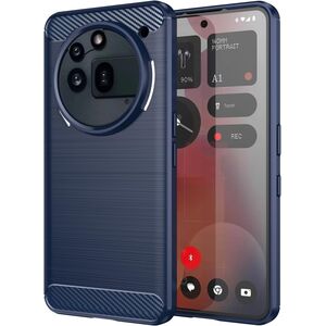 Husa pentru Nothing Phone (3a) Pro Liquid Carbon Silicone - albastru