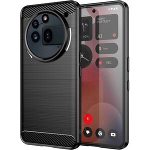 Husa pentru Nothing Phone (3a) Pro Liquid Carbon Silicone - negru